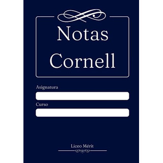 Libro Método Cornell, Cuaderno Para Tomar Notas Y Apuntes ( Libro Método Cornell, Cuaderno Para Tomar Notas Y Apuntes (