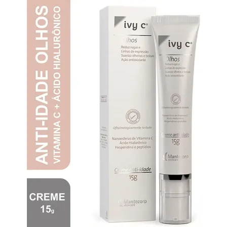 Creme Anti-Idade Mantecorp Ivy C para Área dos Olhos com Vitamina C