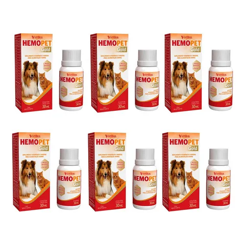 6und Suplemento Vitaminico Hemopet Gold 30ml Hemolitan