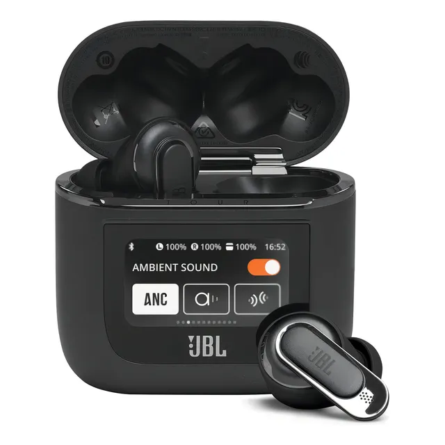 Auriculares Jbl Tour Pro 2, con cancelación de ruido, color negro