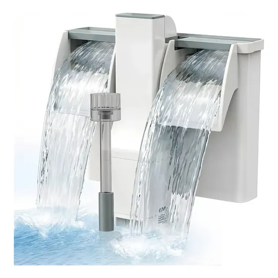 Filtro Externo Hang On Cascata Newpet 500l/h 110v Aquário Até 125l 5w Np0607 Com Skimmer Carvão Ativ