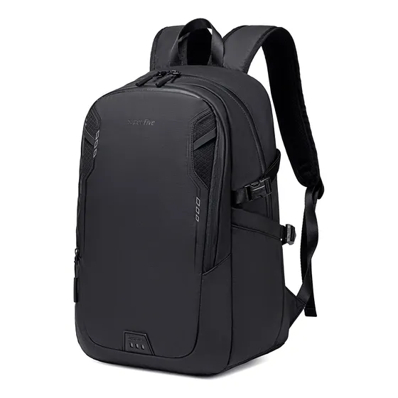 Mochila Super Five Fb00700 Deportiva Viaje Laptop Negro Liso