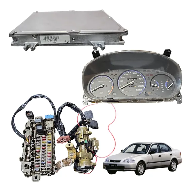 Kit Code Módulo Injeção Civic 1.6 16v 1997 1998 Aut Usado