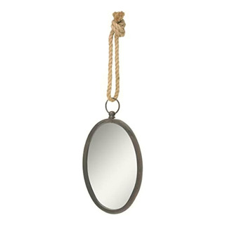 Stonebriar Oval Nautical Mirror For Wall With Hanging Loop, Stonebriar Oval Nautical Mirror For Wall With Hanging Loop,