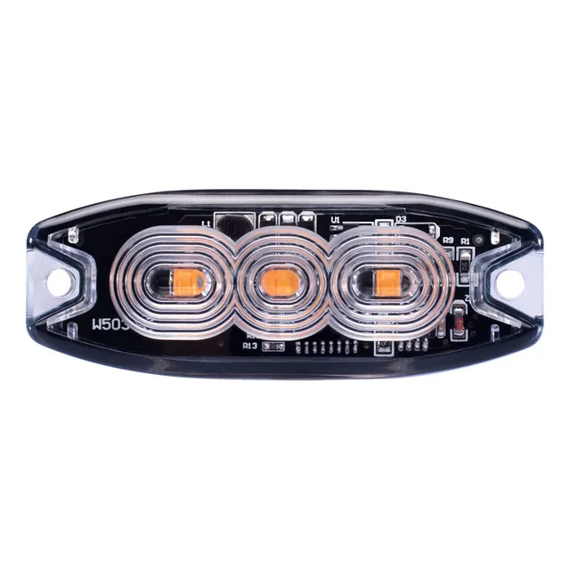 Barral Lateral Ambulancia 3 Led 12-24v Verde 8.5x3