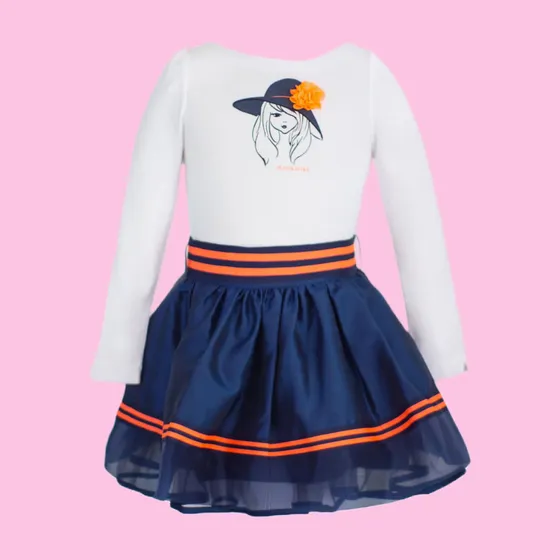Conjunto Monikerias Estampado Muñeca Con Sombrero (2 Pzas)