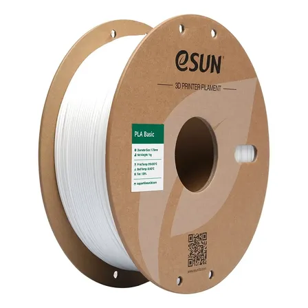 Filamento 3d Esun Pla-basic 1.75mm 1 Kg - Diversas Cores Branco