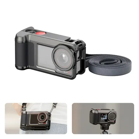 Kit SmallRig Street Grip para DJI Osmo Action 5 Pro/4/3, com alça de ombro e anel de proteção de lente - 6371