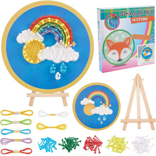 Freebloss Diy String Art Kit Rainbow And Clouds String Art P Freebloss Diy String Art Kit Rainbow And Clouds String Art P