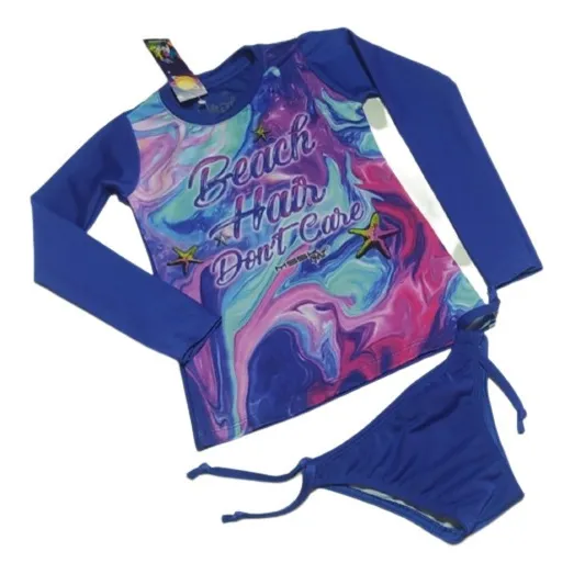 Traje De Baño Niña Moderno Talla 4 Licra Importada 