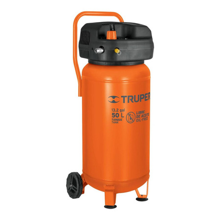 Compresor de aire eléctrico portátil Truper COMP-50S monofásico naranja 127V 60Hz