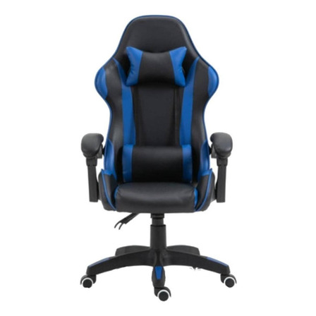 Cadeira de escritório Tedge 435882 gamer ergonômica  preta com estofado de couro sintético