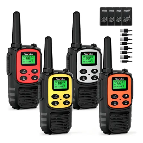 Walkie Talkies de largo alcance para adultos, Walkie Talkie FRS Radio bidireccional recargable
