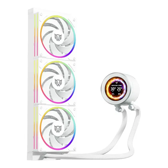 Enfriamiento Liquido 360 Hydrox Expert Level Hyx40 Oled Rgb Led Blanco