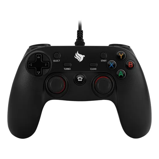 Controle Gamer Pichau Gcx100 PC PS3 ANDROID Pg-cx100-bk Cor Preto