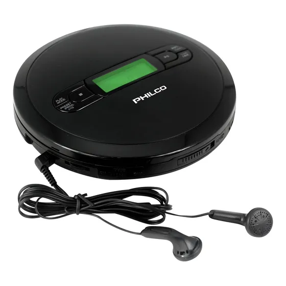 Leitor De Cd Portátil Philco Com Reprodução De Mp3 E Rádio F