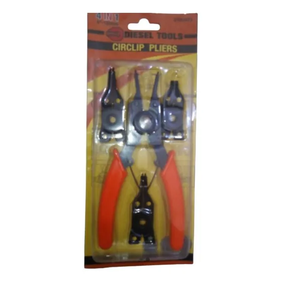 Set De Pinza Saca Retenes 4 En 1 Para 6  O 150mm 