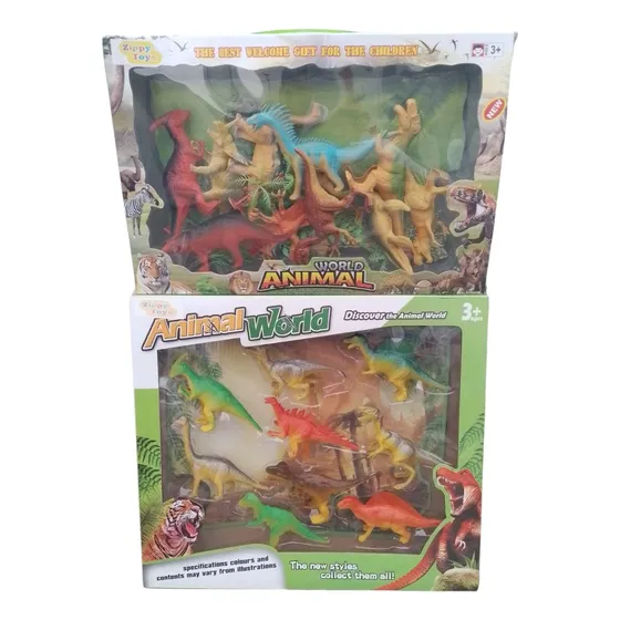 Dinosaurio Zippy Toys - Colección 8 Cm Con Accesorios