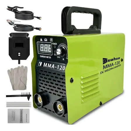 Máquina De Solda Inversora Huahuo Mma-120 Eletrica Verde 110v