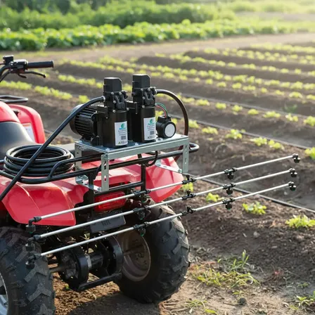 Barra Pulverizadora Motor 2 Bomba 12v E Regulador De Pressão