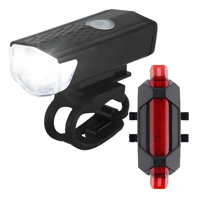 Juego De Luces Led Para Bicicleta Luz Delantera Y Trasera