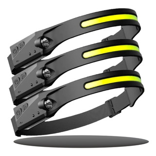 Kit 3 Lanterna De Cabeça Led Super Forte Resistente Ăgua Rec Kit 3 Lanterna De Cabeça Led Super Forte Resistente Ăgua Rec