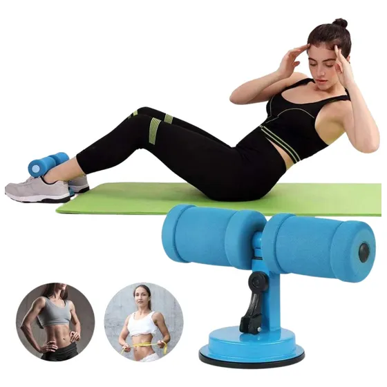 Suporte Para Abdominal Com Ventosa Apoiador De Pés Ajustável