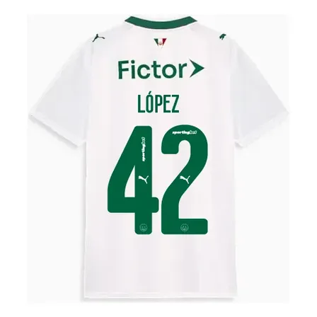 Camisa Palmeiras Oficial 2026/27 Exclusiva Personalizada Branco Lopez 42 G