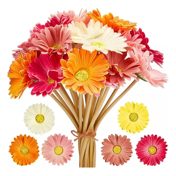 G Flores Artificiales De Margaritas De Gerbera, Margaritas