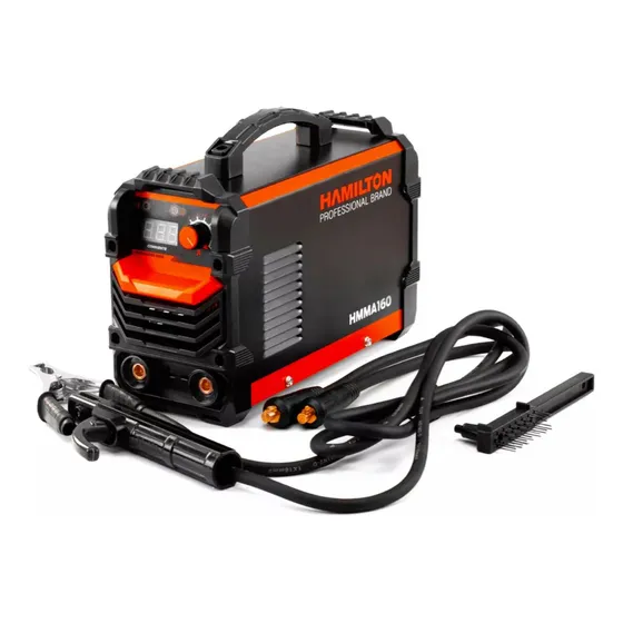 Soldadora Inverter Mma Anti-stick 160 Amp Hamilton Hmma160 Color Negro Frecuencia 50 Hz / 60 Hz