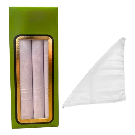 Pañuelos Algodón Para Dama O Caballero Caja X3 Unidades 