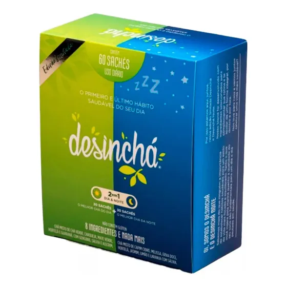 Desinchá Dia E Noite - 60 Sachês