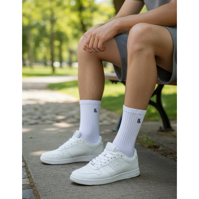 Kit Com 10 Pares De Meia Cano Longo Adulto Lupo