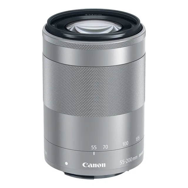 Lente Zoom Canon Ef-m 55-200mm F/4.5-6.3 Stm Plata