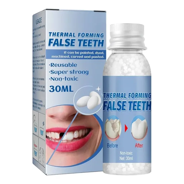 Dentadura Temporal Diente Falso Moldeable Resina Dental