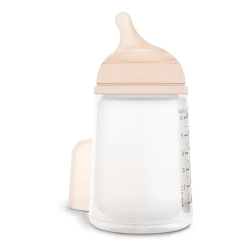 Mamadera Suavinex Anticólico zero.zero 270ml color transparente de 270mL con tetina número flujo medio de flujo medio