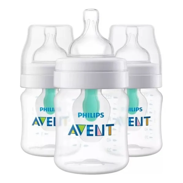 Biberones Phlips Avent Baby Bottle 3 Pza 4 Oz Anti-colic Color Transparente