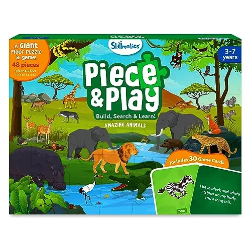 Rompecabezas De Suelo Y Juego Pieza & Juega Animales Sa...