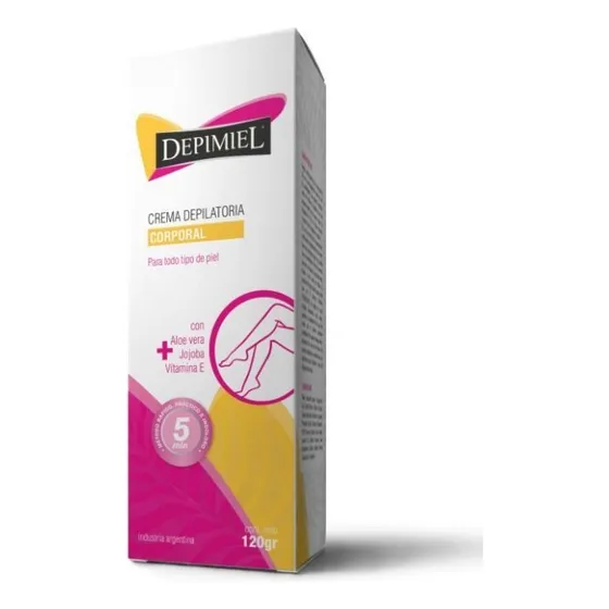 Crema depilatoria Depimiel Crema Depilatoria corporal piel todo tipo de piel 120 ml 120 g