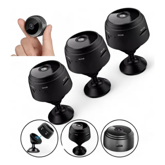 Kit 3 Mini Câmera Espiã Wi-fi Detector De Movimentos Celular