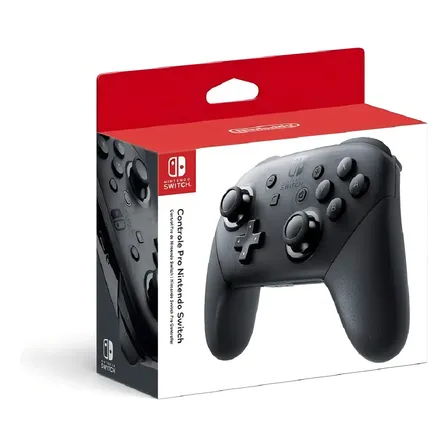 Controle Pro Nintendo Switch Sem Fio Bluetooth Ergonomico e Preto