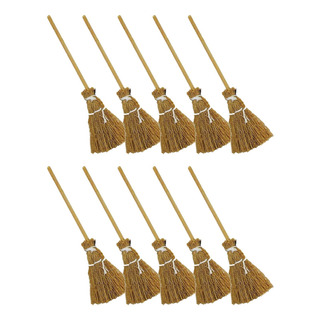 Paquete De 10 Escobas De Bruja De Halloween Escobas De Paja Paquete De 10 Escobas De Bruja De Halloween Escobas De Paja