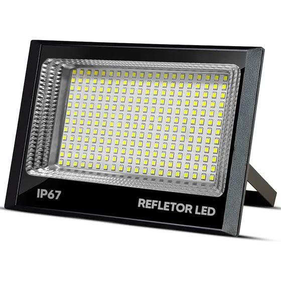 Refletor Led 400w Mini Prova D´água Holofote Branco Frio 6500k Cor da Carcaça Preto Cor da Luz Branco Frio 127/220V B&G