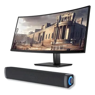 Soundbar Caixa De Som Alto-falante De Mesa 60w Usb Para Pc Soundbar Caixa De Som Alto-falante De Mesa 60w Usb Para Pc