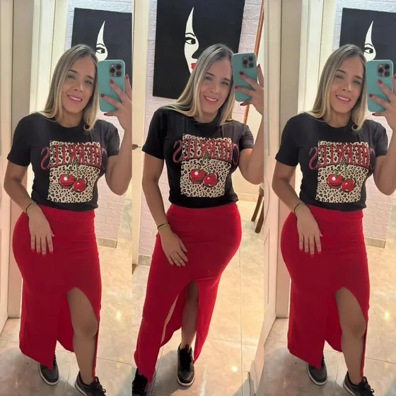 Conjunto De Falda Deportivo Y/o Casual Para Dama Rojo