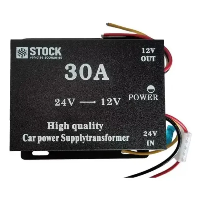 Convertidor De Voltaje De 24v A 12v 30a