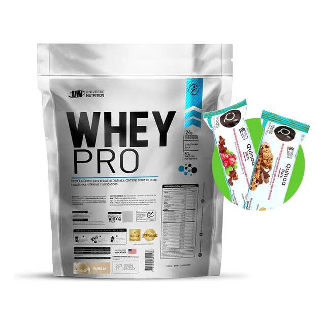 Whey Pro 5kg Vainilla + 02 Snacks Saludables
