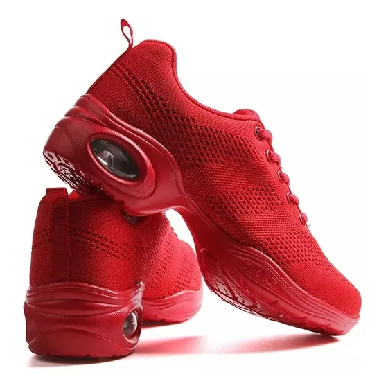 Zapatillas De Danza Baile Y Jazz Rojas
