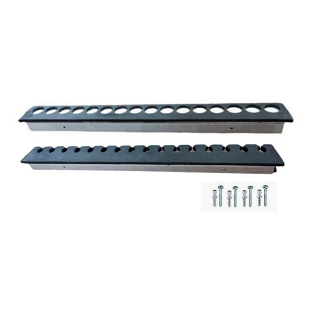 Suporte Expositor De Parede Para 10 Varas Stick Rack Pesca Suporte Expositor De Parede Para 10 Varas Stick Rack Pesca
