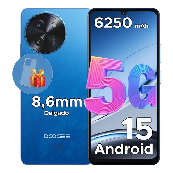Doogee Note 59 Celular 5g 6250mah Android 15 6.75  Hd+ 120hz 8gb Ram +128gb Rom Nfc Cámara 16mp